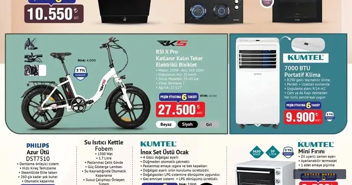 BİM 3 Temmuz Cuma Listesi Sızdı: Elektrikli Bisikletten Termosa Büyük Fırsat!