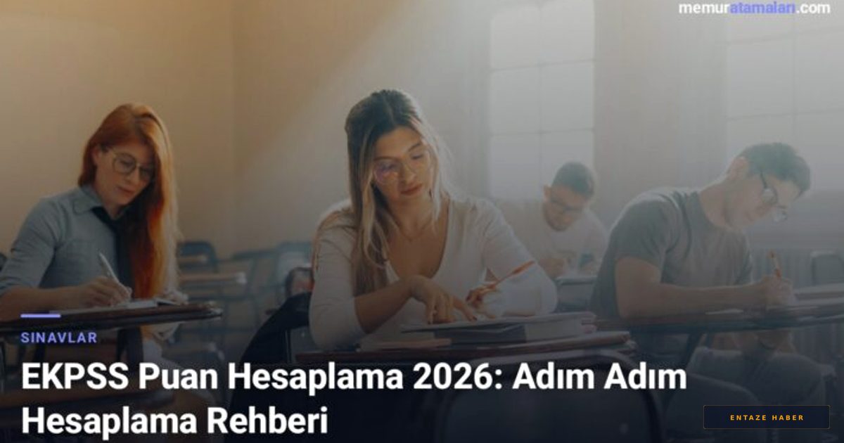 2026 EKPSS Puan Hesaplama Rehberi: Adaylar İçin Adım Adım Puanlama Stratejisi