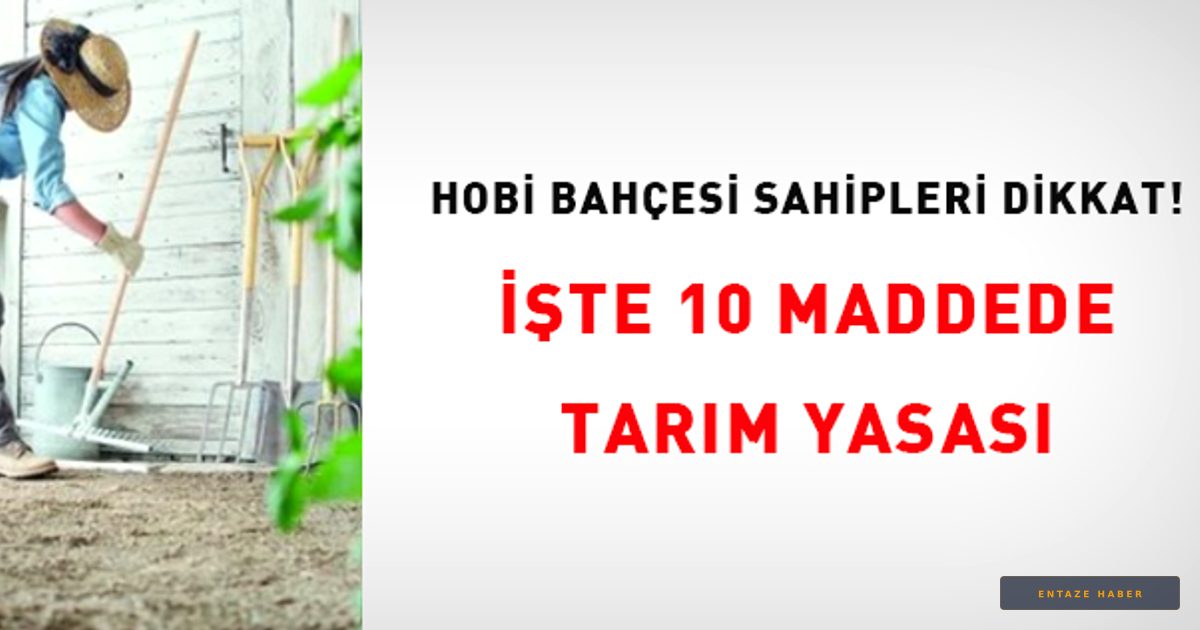 Hobi Bahçesi Sahiplerine Kötü Haber: Tarım Arazilerinde Kaçak Yapı Dönemi Resmen Bitti