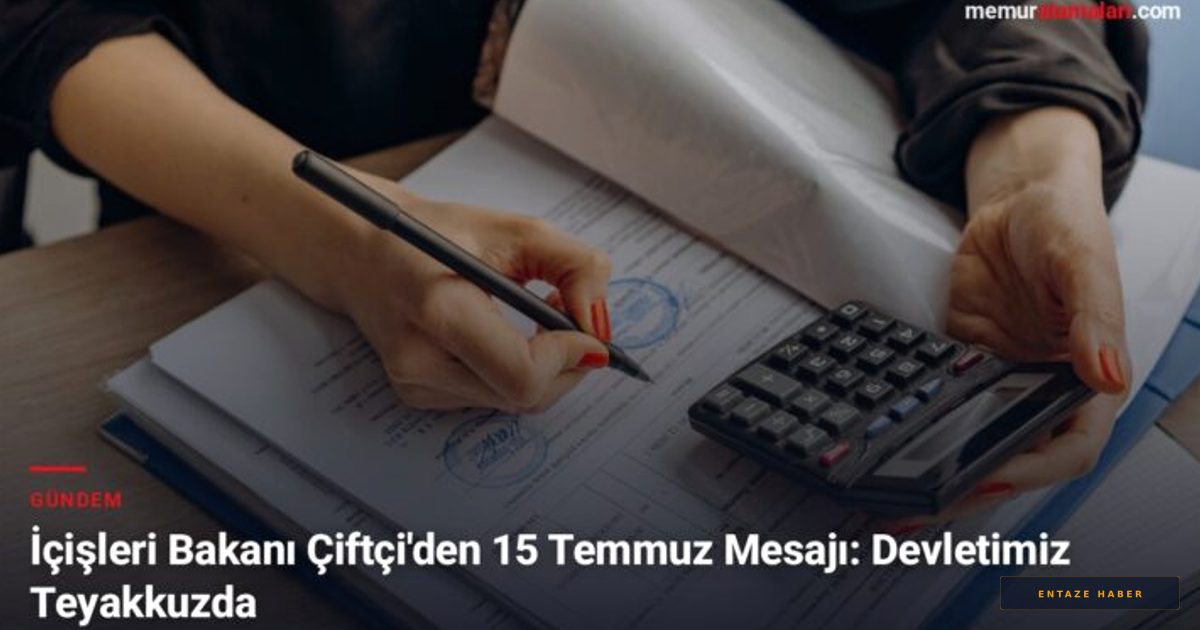 Bakan Çiftçi'den 15 Temmuz'da Sert Uyarı: Devletimiz Her An Teyakkuzda