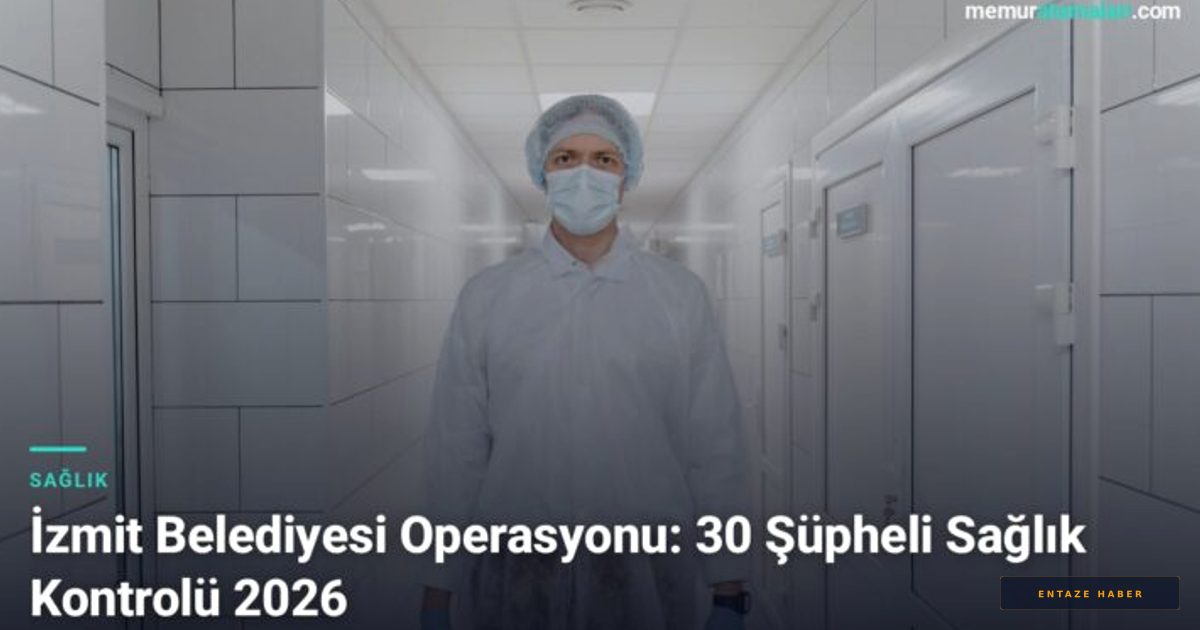 İzmit Belediyesi'nde Büyük Operasyon: Belediye Başkanı ve 30 Kişi Gözaltında