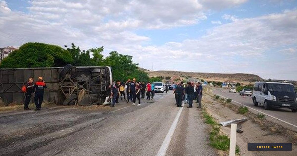 Kırıkkale'de Korkunç Kaza: Yolcu Otobüsü Şarampole Yuvarlandı, 41 Yaralı Var