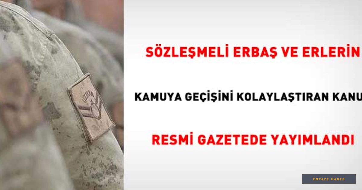 Sözleşmeli Erbaş ve Erlerin Kamuya Geçişinde Yeni Dönem: 41 Yaş Sınırı ve Kura Sistemi