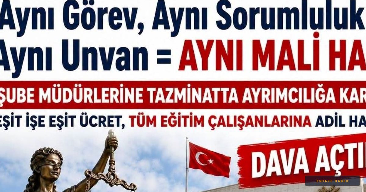 MEB'de Tazminat Krizi: TEÇ-SEN'den 'Eşitsizlik' Gerekçesiyle Danıştay'a Dava!