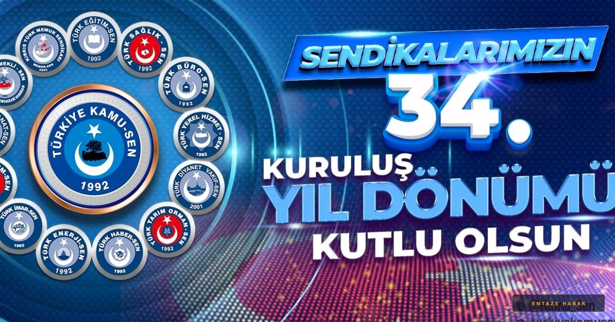 Türkiye Kamu-Sen 34 Yaşında: Memurun Hakkı İçin Çeyrek Asrı Aşan Mücadele
