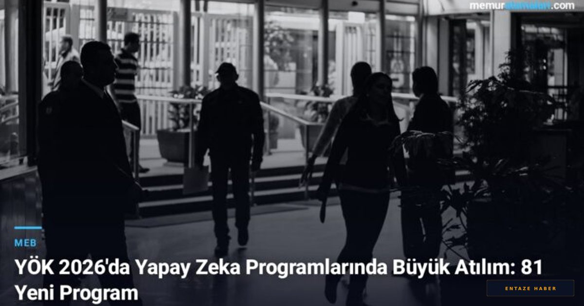 YÖK'ten Dijital Devrim: 2026'da 81 Yeni Yapay Zeka Programı Geliyor