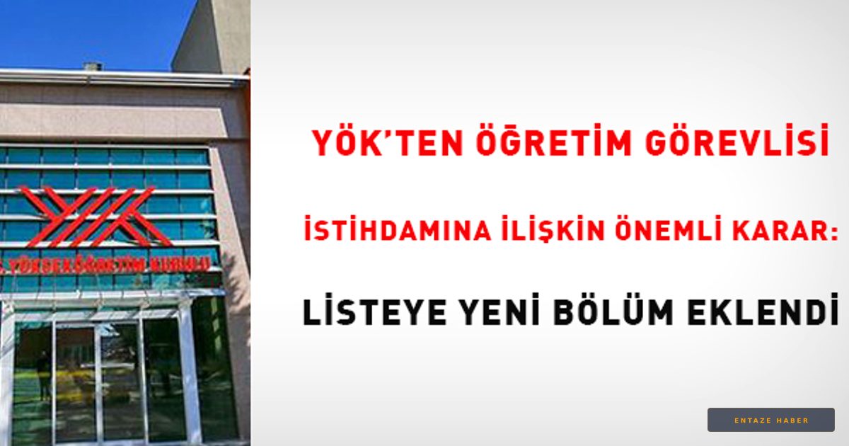 YÖK'ten Akademik Kadrolarda Kritik Değişiklik: Kuyumculuk ve Mücevher Tasarımı İçin Yeni Karar